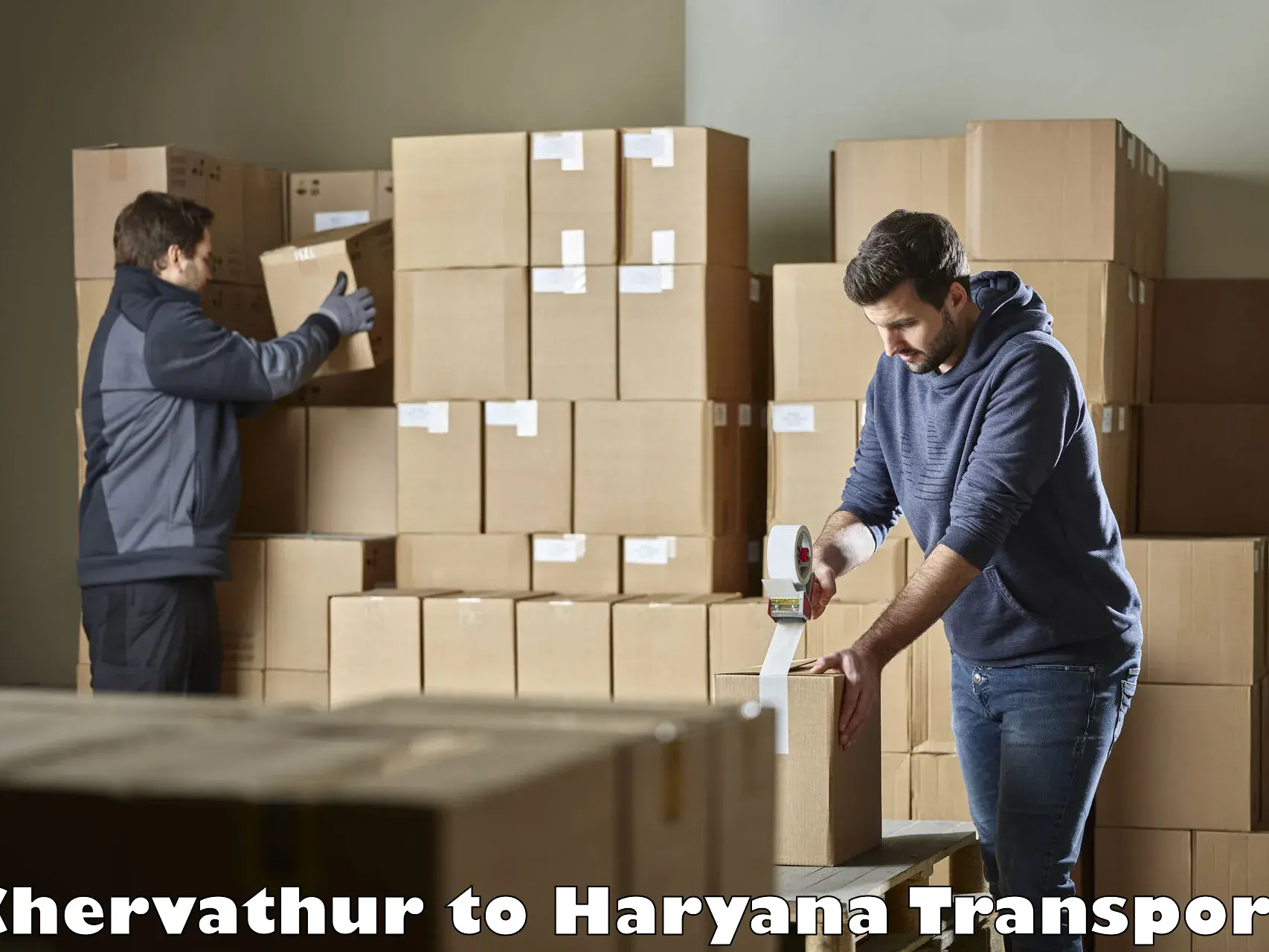 Best transport services in India Chervathur to Haryana