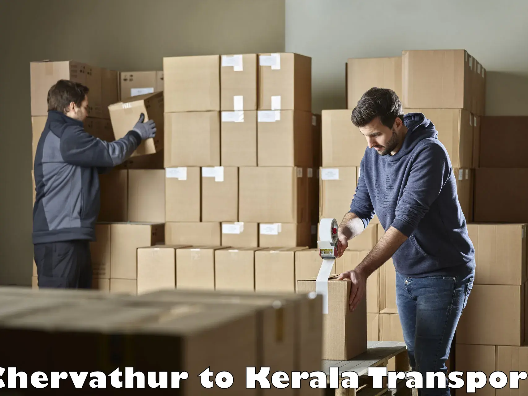 Air cargo transport services Chervathur to Kallikkad