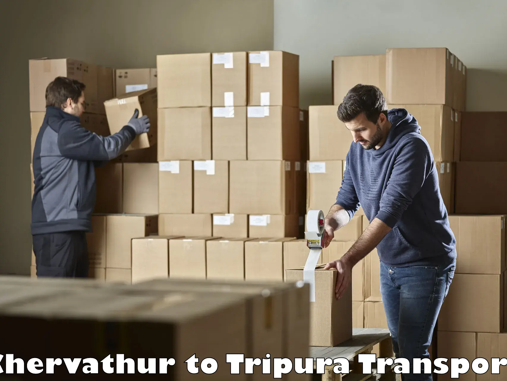 Truck transport companies in India Chervathur to North Tripura