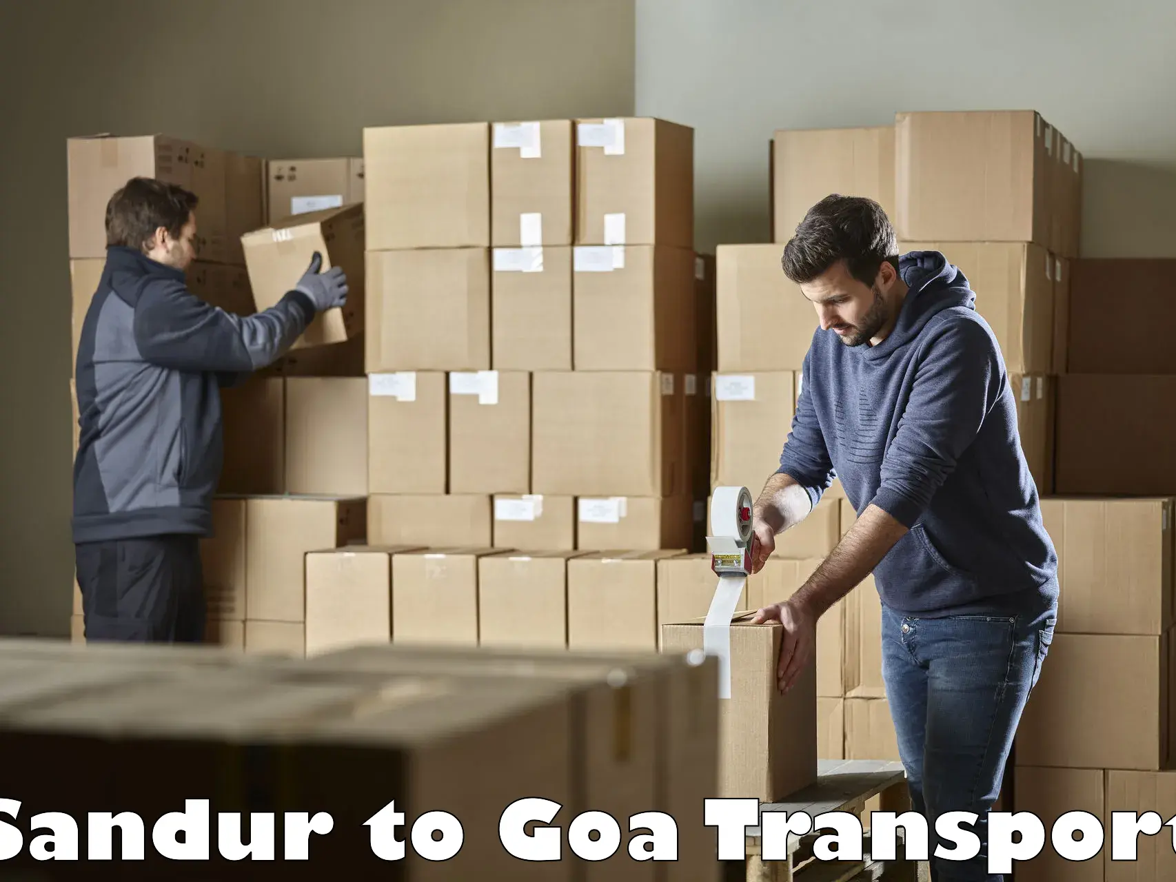 Package delivery services Sandur to South Goa