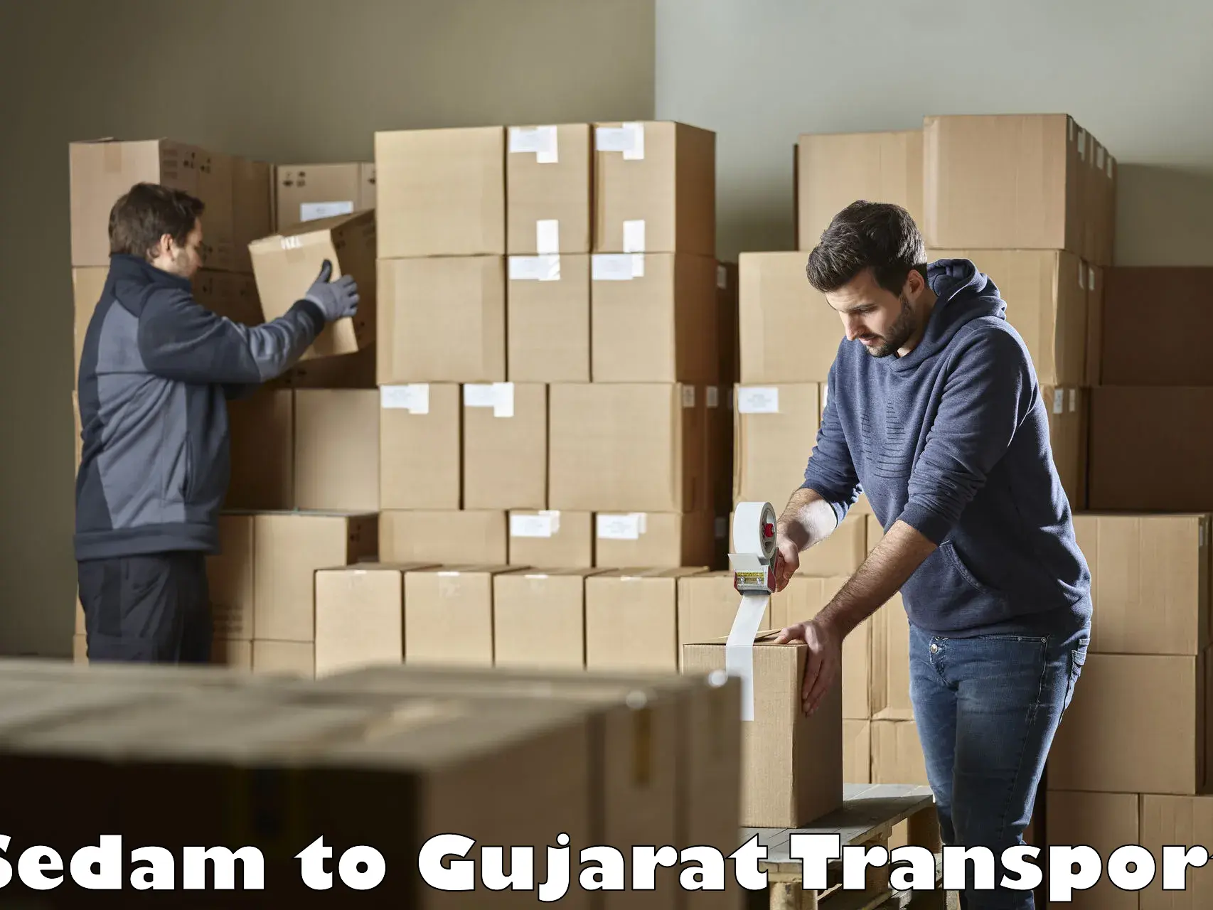 Online transport booking Sedam to IIT Gandhi Nagar