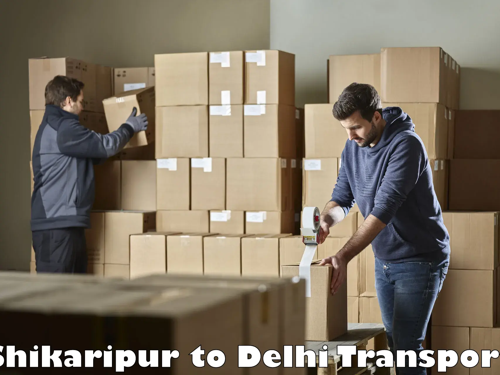 Package delivery services Shikaripur to Jawaharlal Nehru University New Delhi