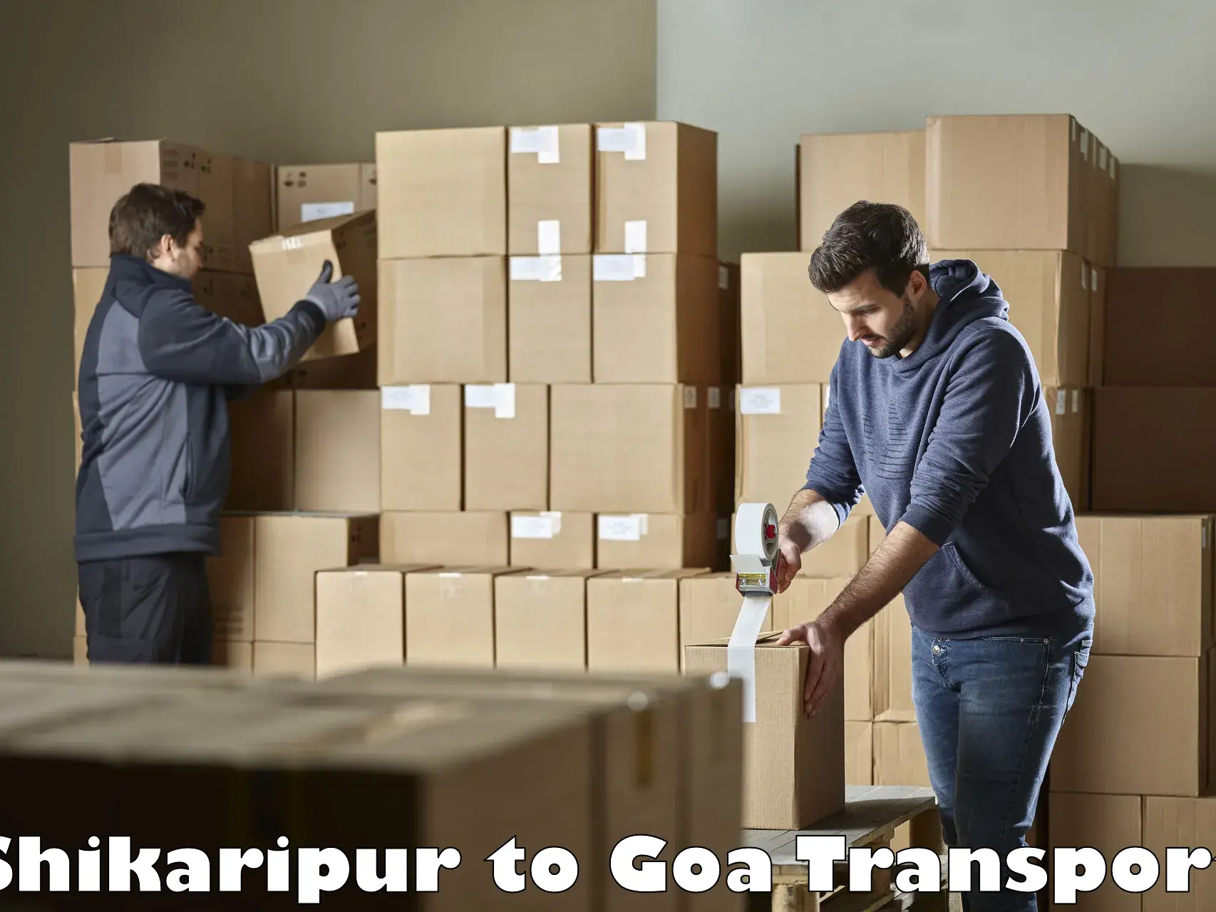 Online transport service Shikaripur to South Goa