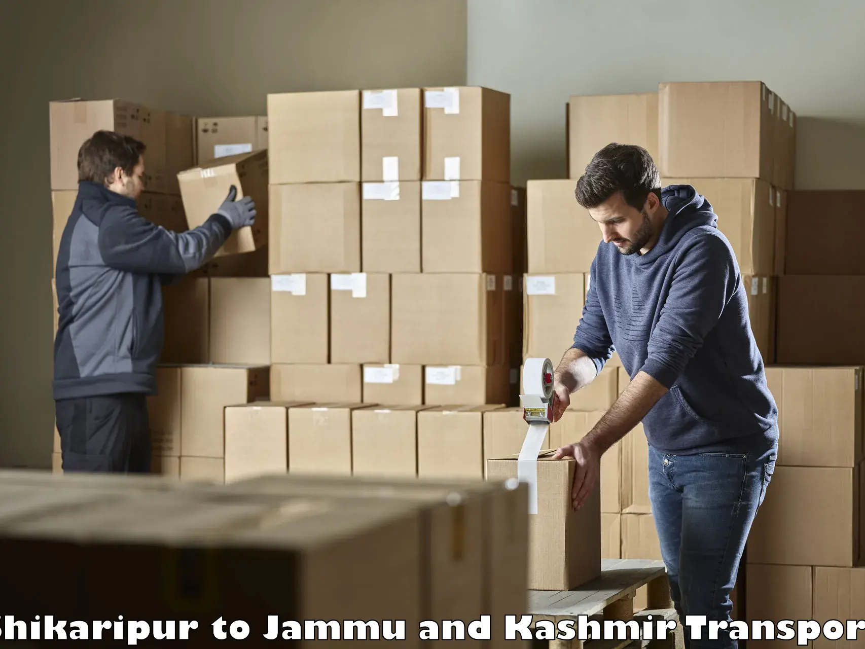 Furniture transport service Shikaripur to IIT Jammu