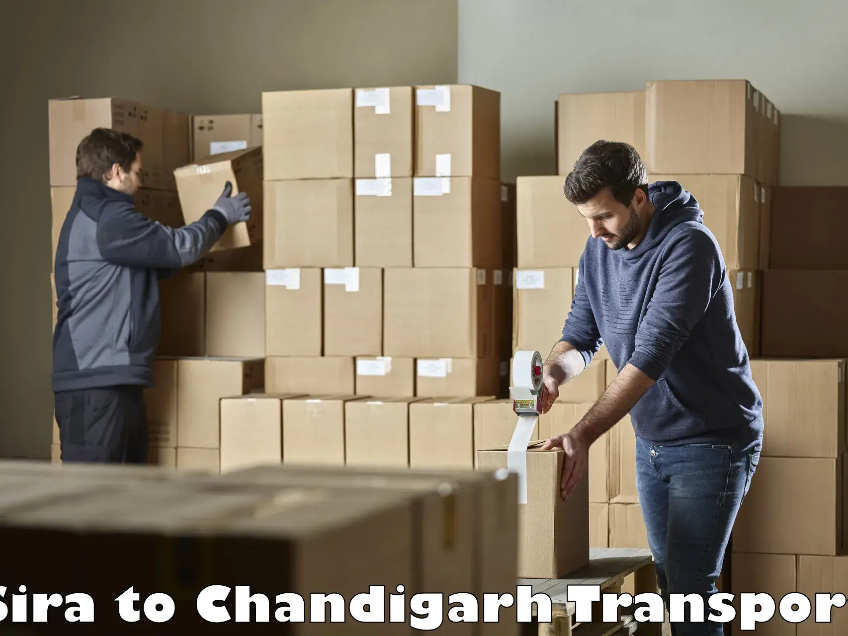 Parcel transport services Sira to Chandigarh
