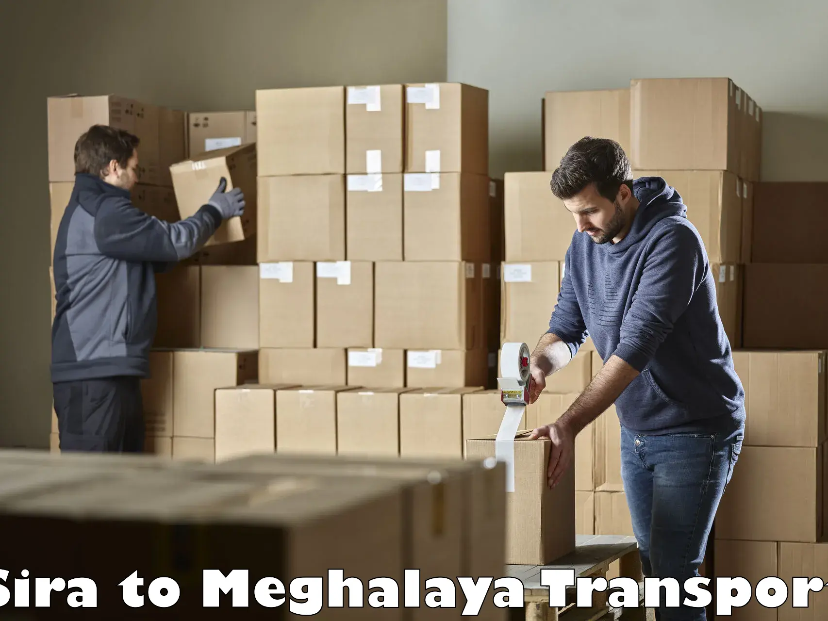 Vehicle parcel service Sira to Meghalaya