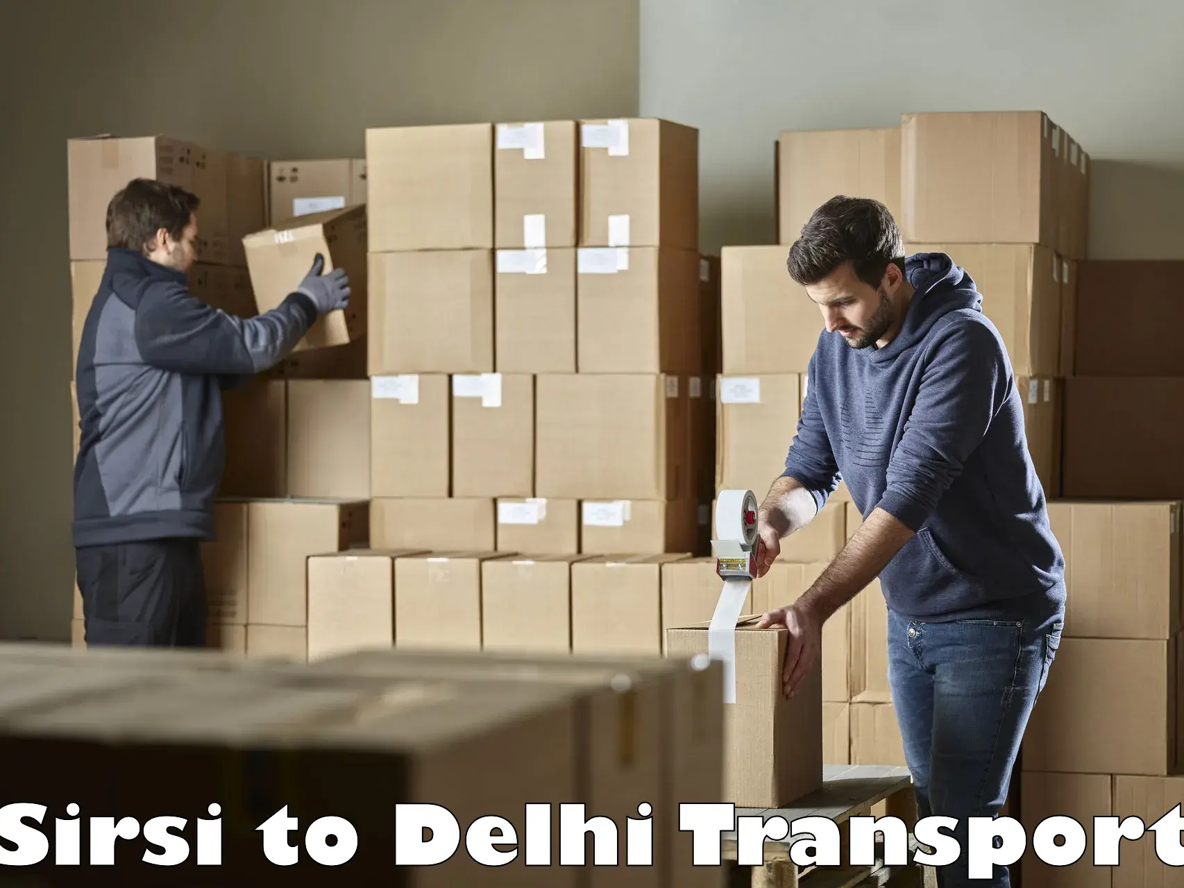 Pick up transport service Sirsi to University of Delhi
