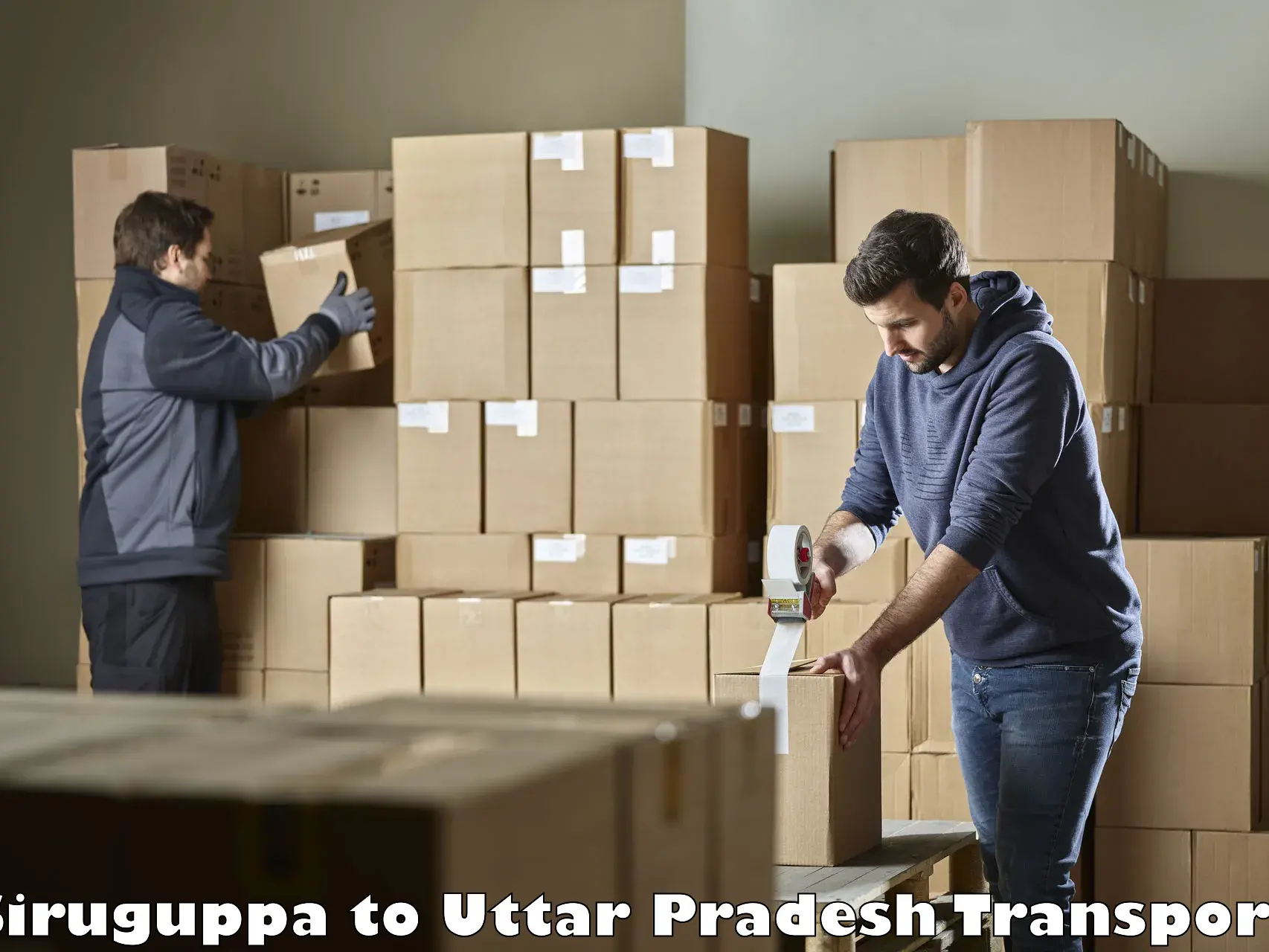 Parcel transport services Siruguppa to Moradabad