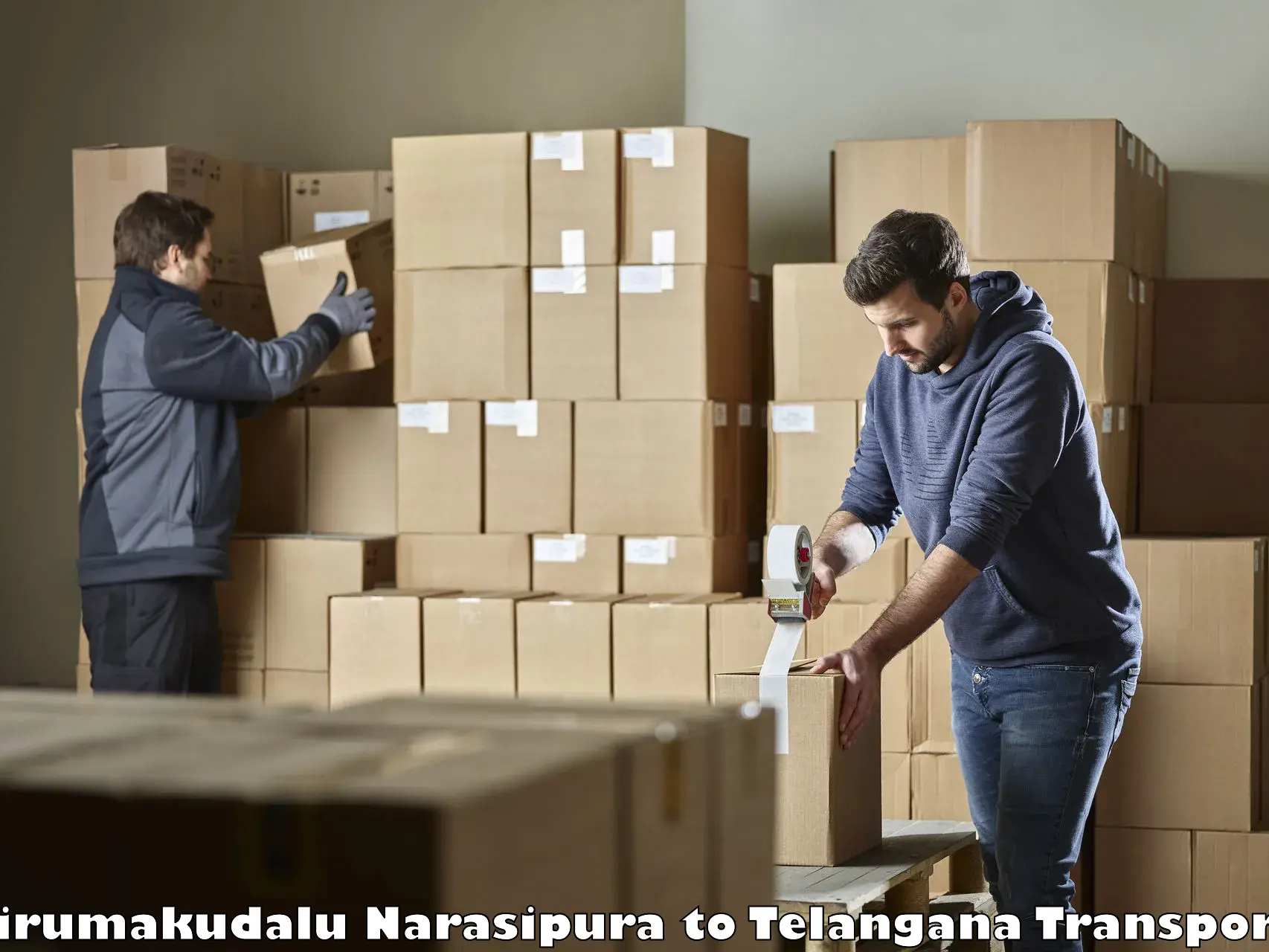 Two wheeler parcel service Tirumakudalu Narasipura to Mudigonda