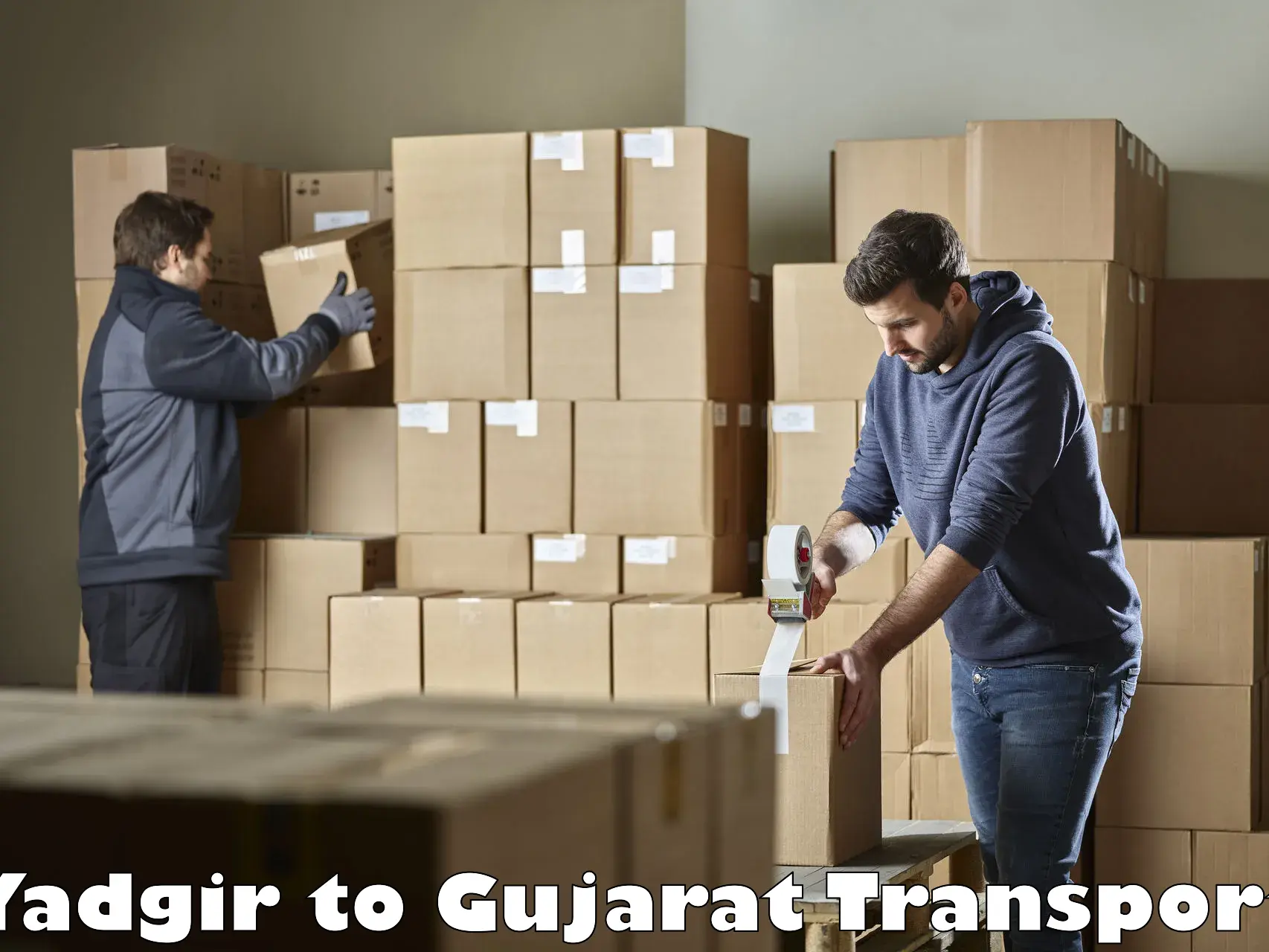 Transportation services Yadgir to Narmada Gujarat