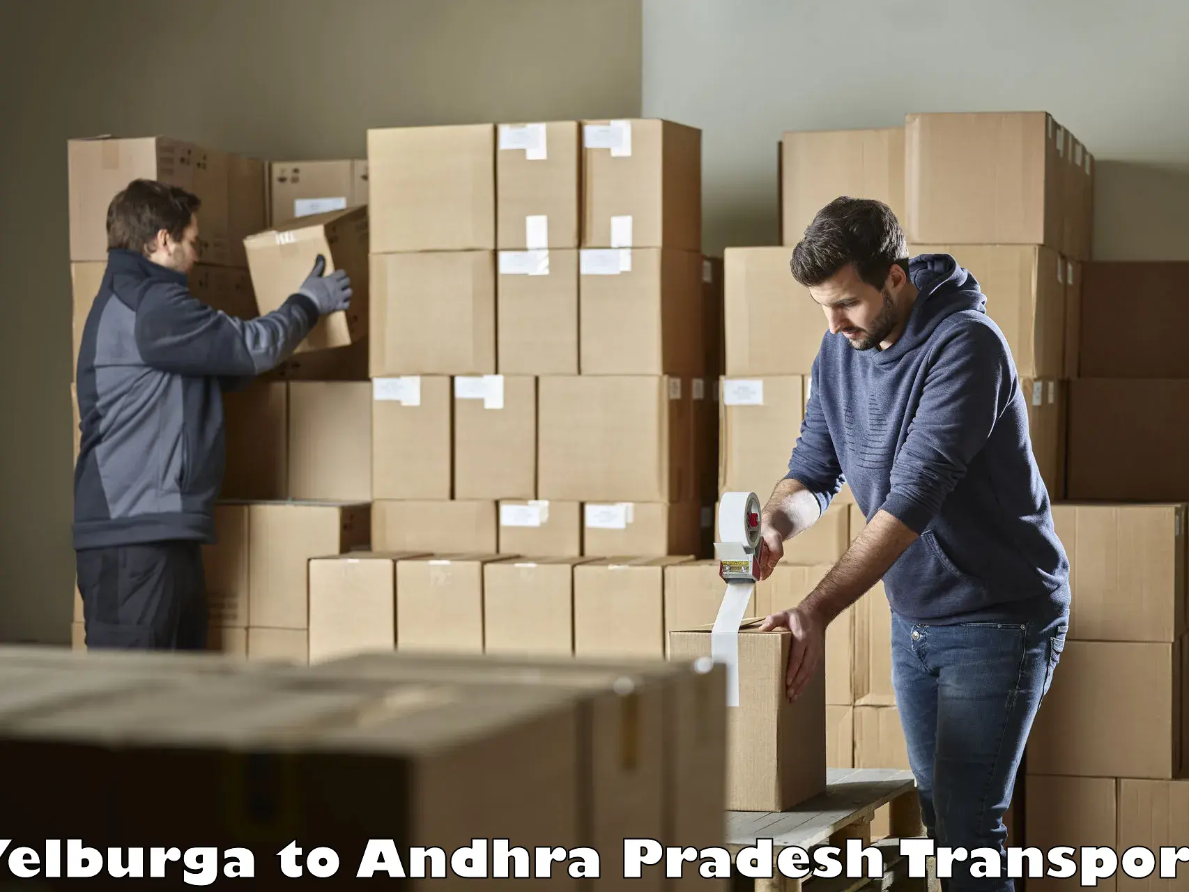 Vehicle parcel service Yelburga to Krishna AP