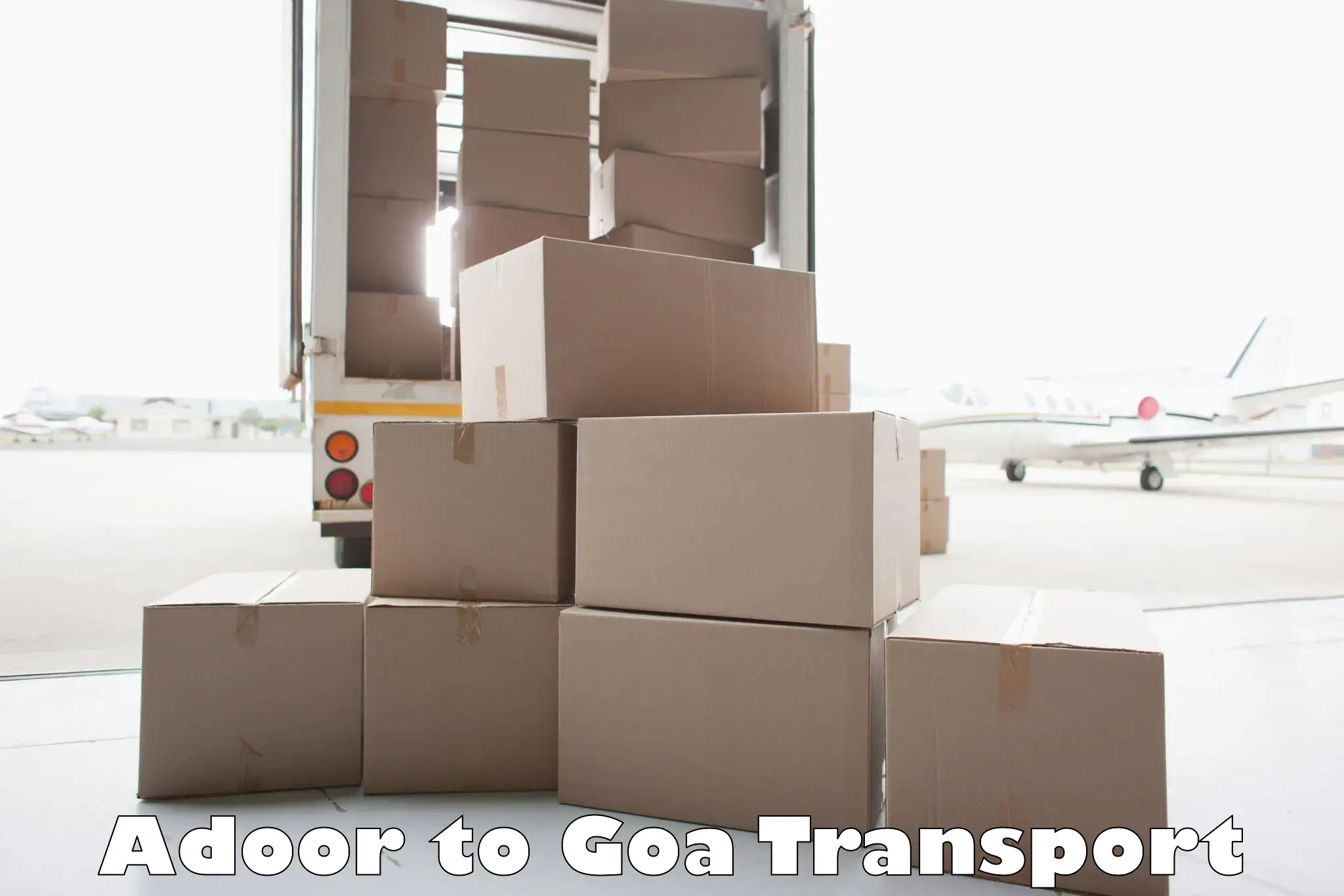 Two wheeler parcel service Adoor to NIT Goa