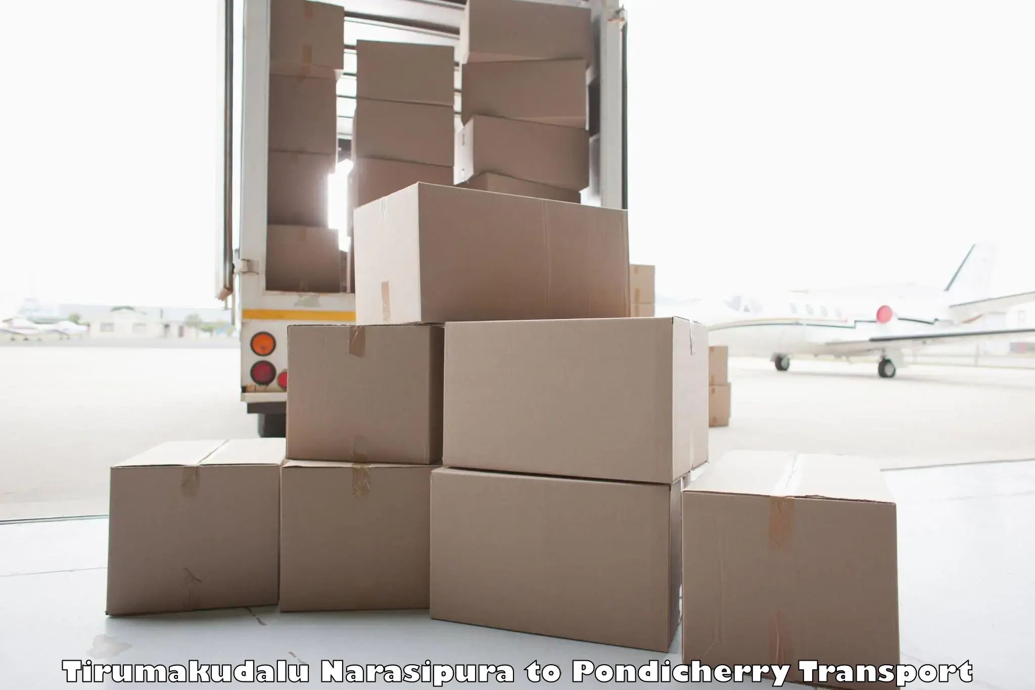 Package delivery services in Tirumakudalu Narasipura to Pondicherry