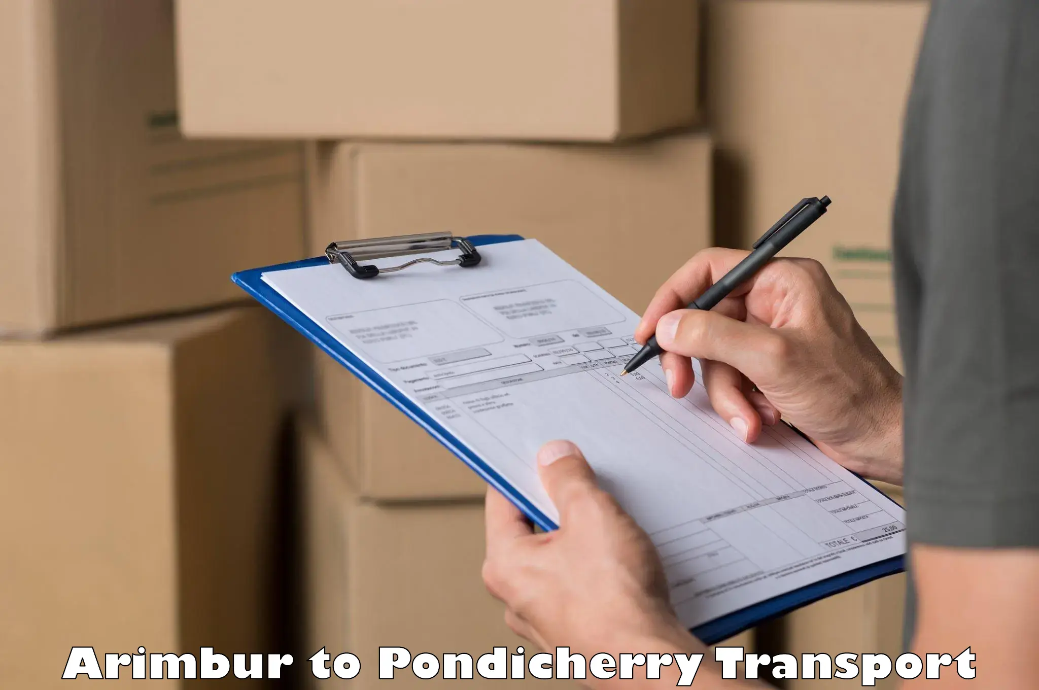 Container transportation services Arimbur to Pondicherry University