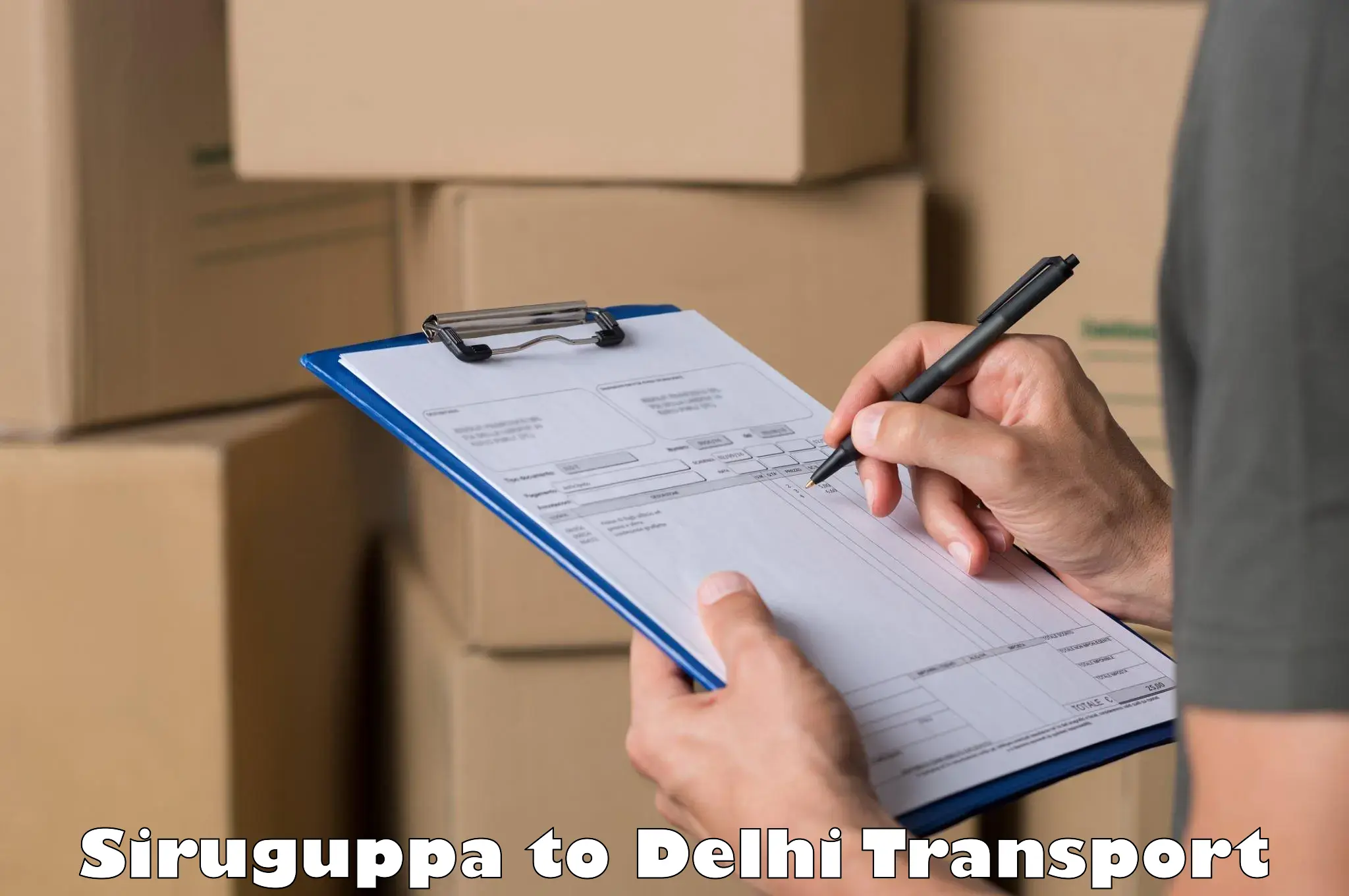 Interstate goods transport Siruguppa to Burari
