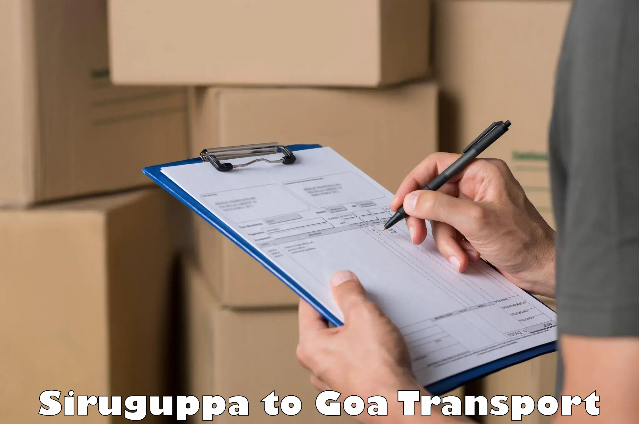 Vehicle courier services Siruguppa to Bardez