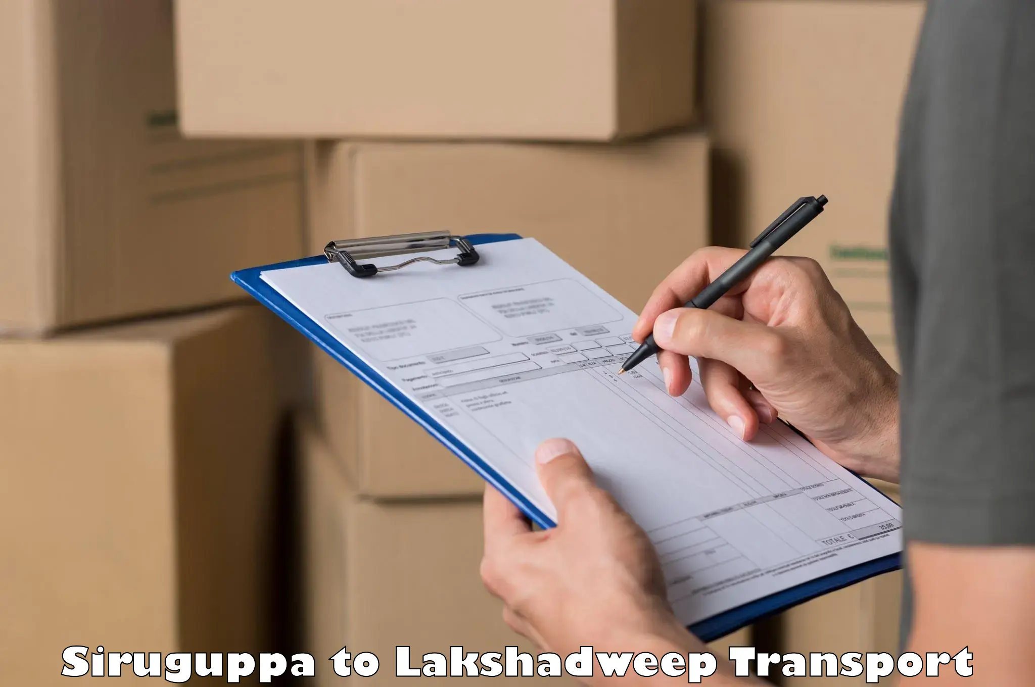 Delivery service Siruguppa to Lakshadweep