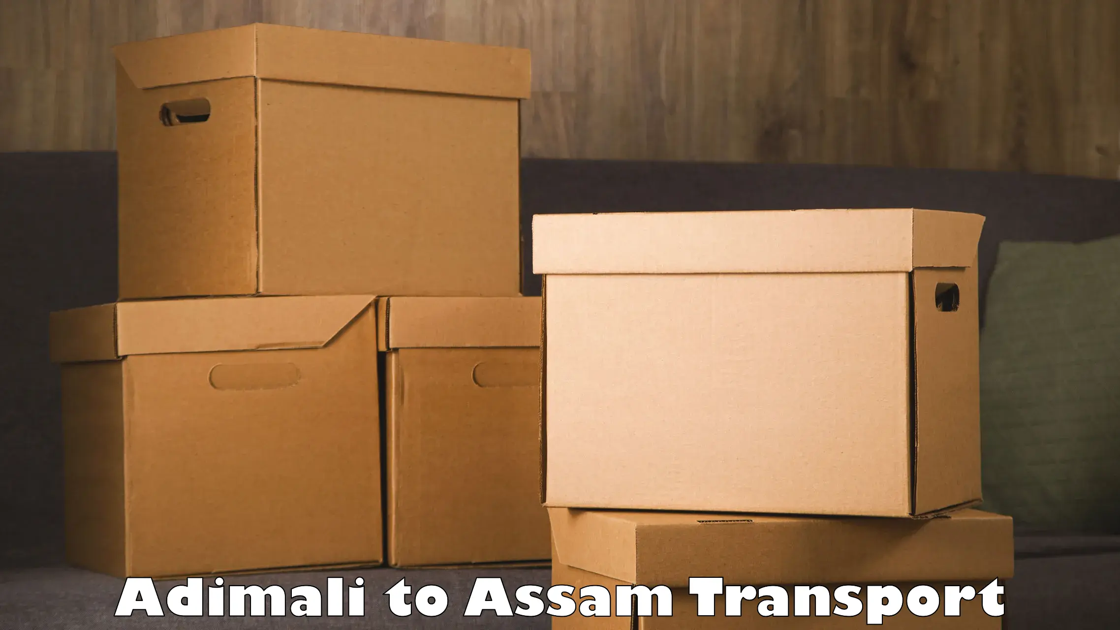 Online transport service in Adimali to Sonitpur