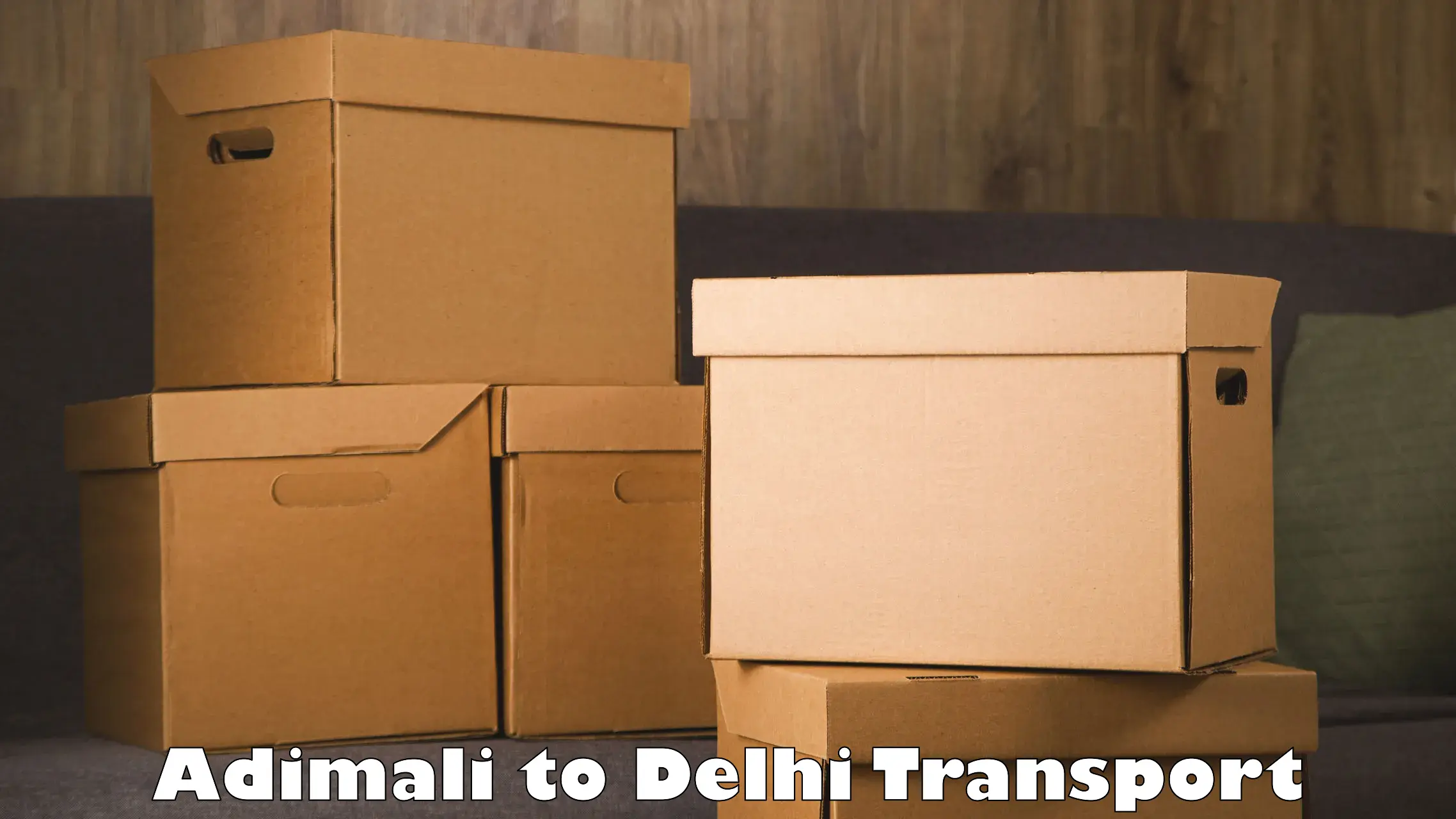 Online transport in Adimali to Delhi