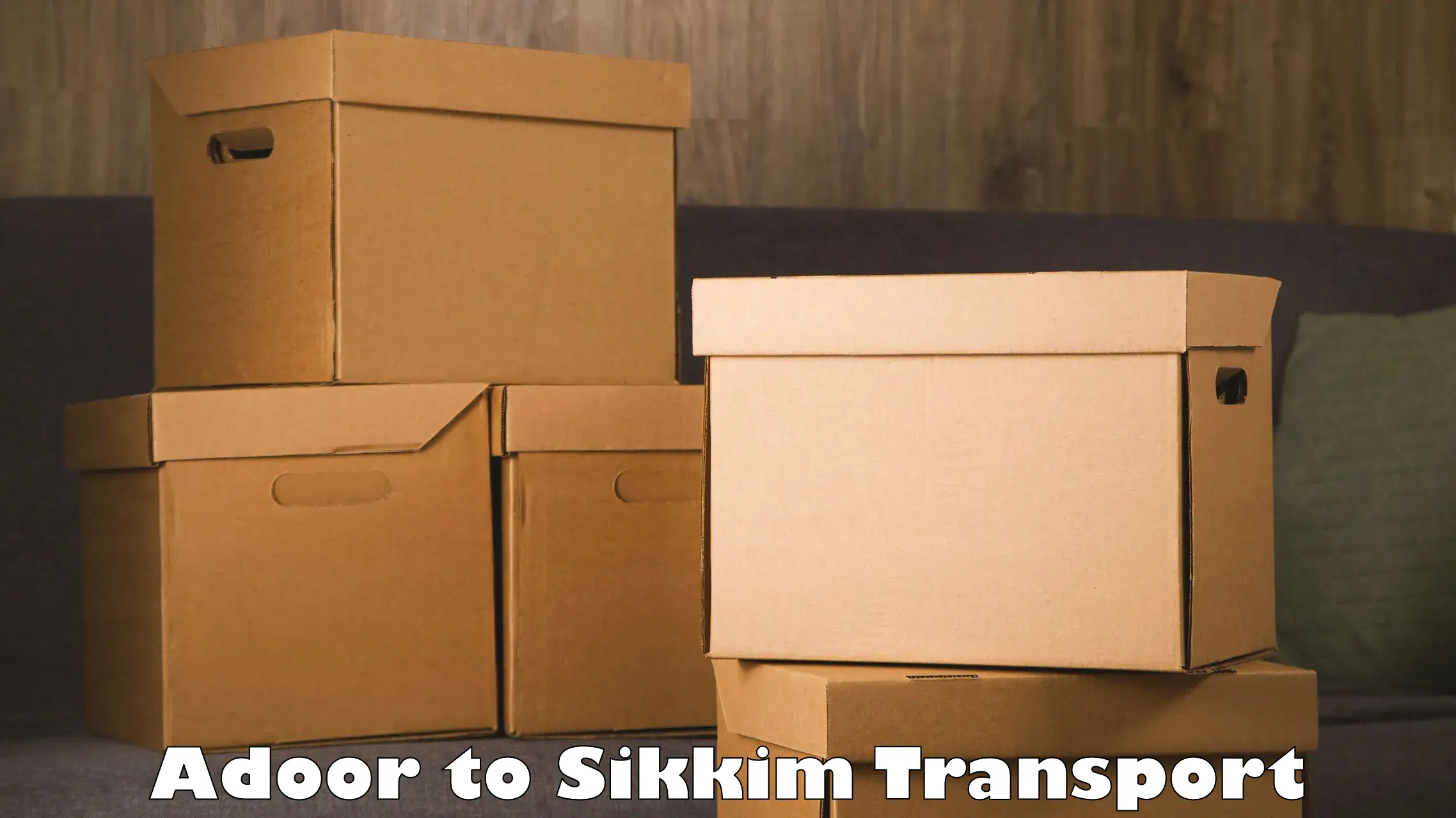 Parcel transport services Adoor to West Sikkim