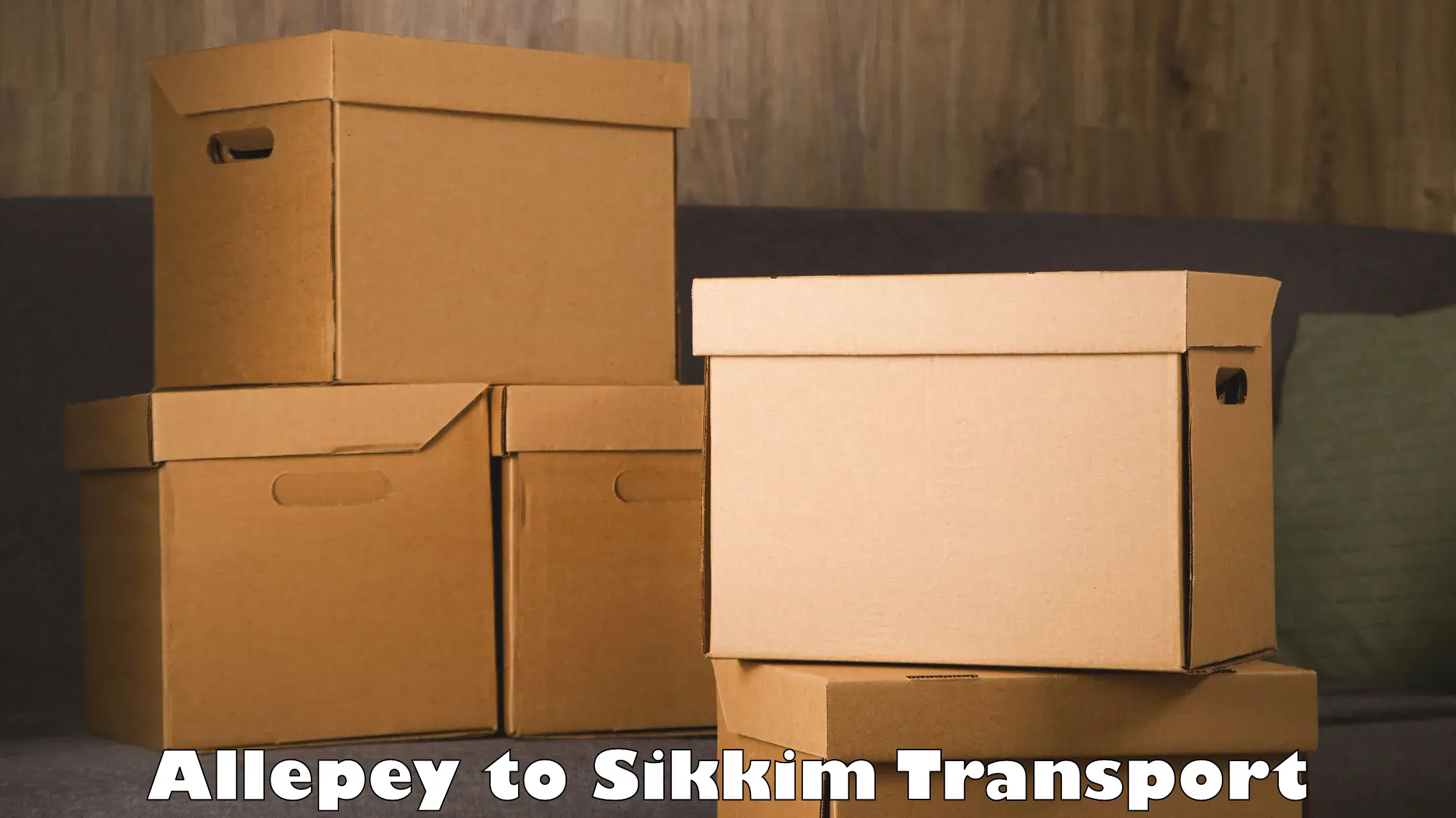 Door to door transport services Allepey to North Sikkim