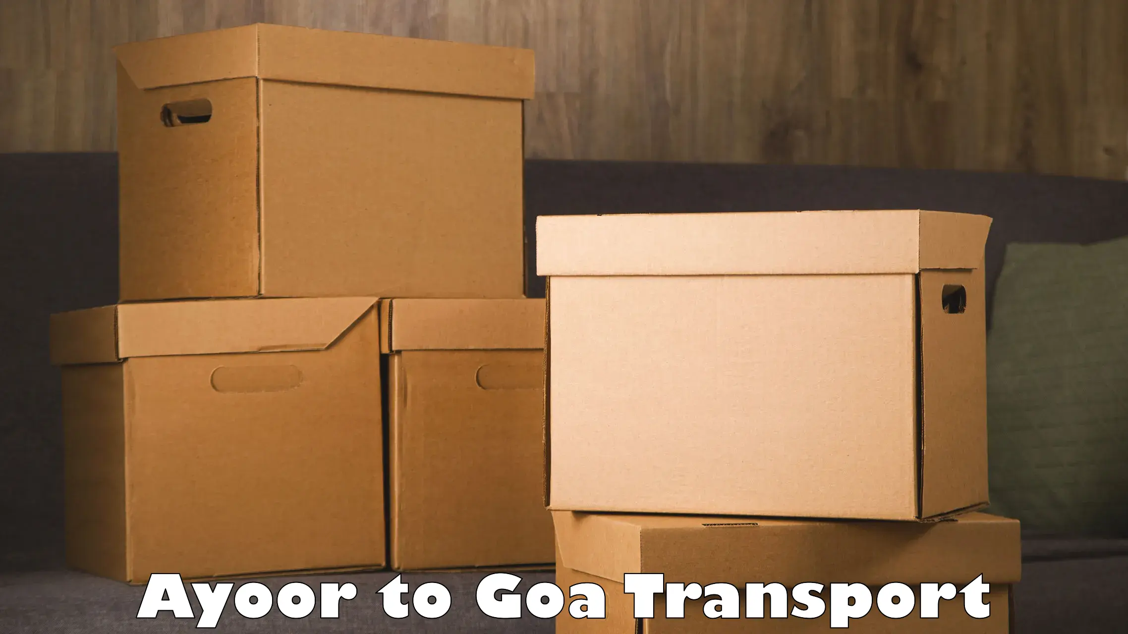 Road transport online services Ayoor to Goa University
