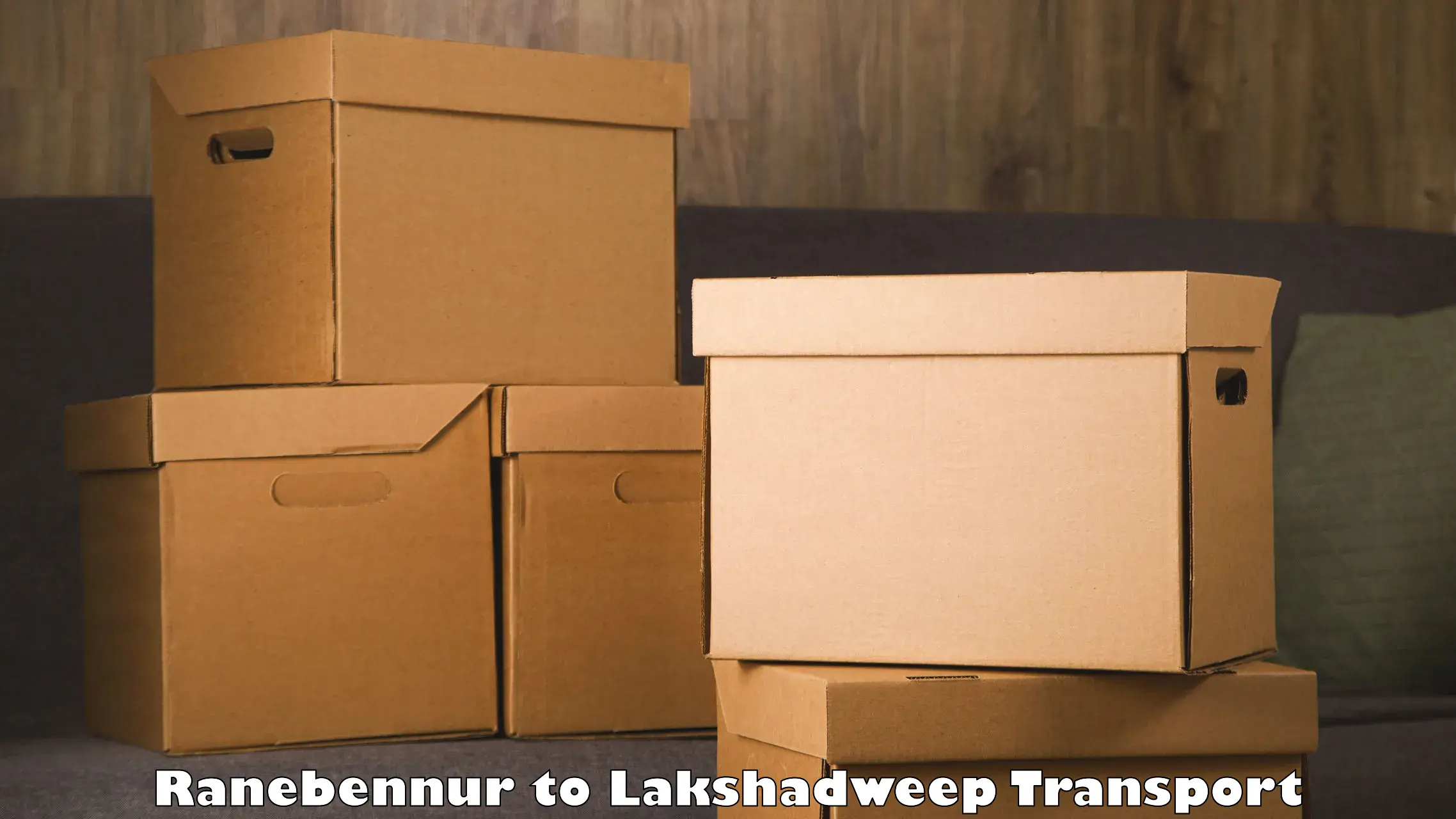 Cargo transport services Ranebennur to Lakshadweep
