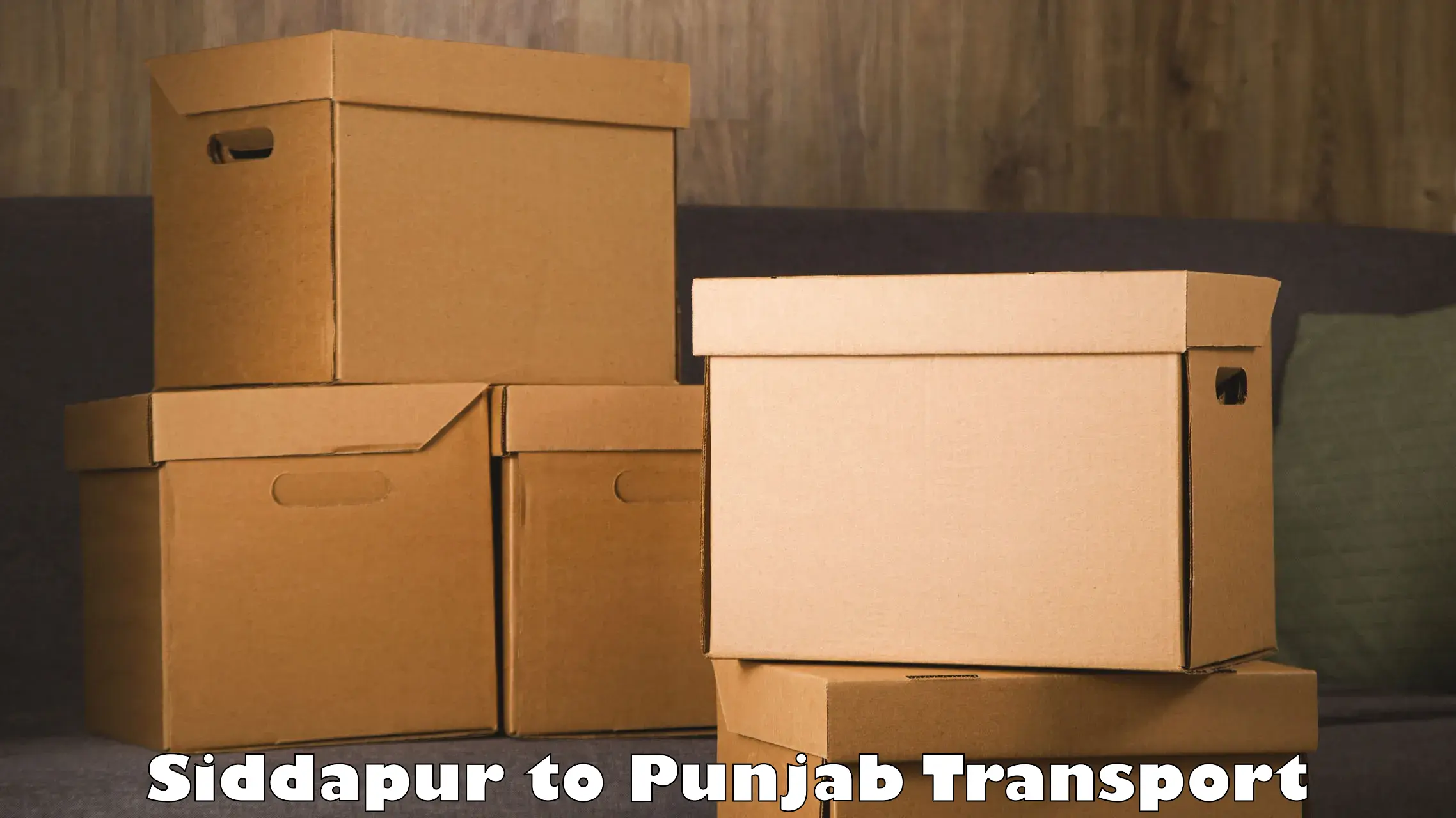 Logistics transportation services Siddapur to Zirakpur