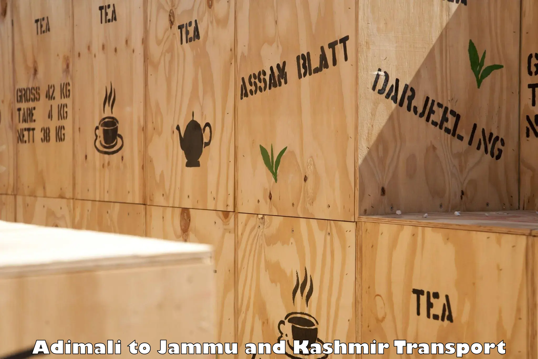 Shipping partner Adimali to Jammu and Kashmir