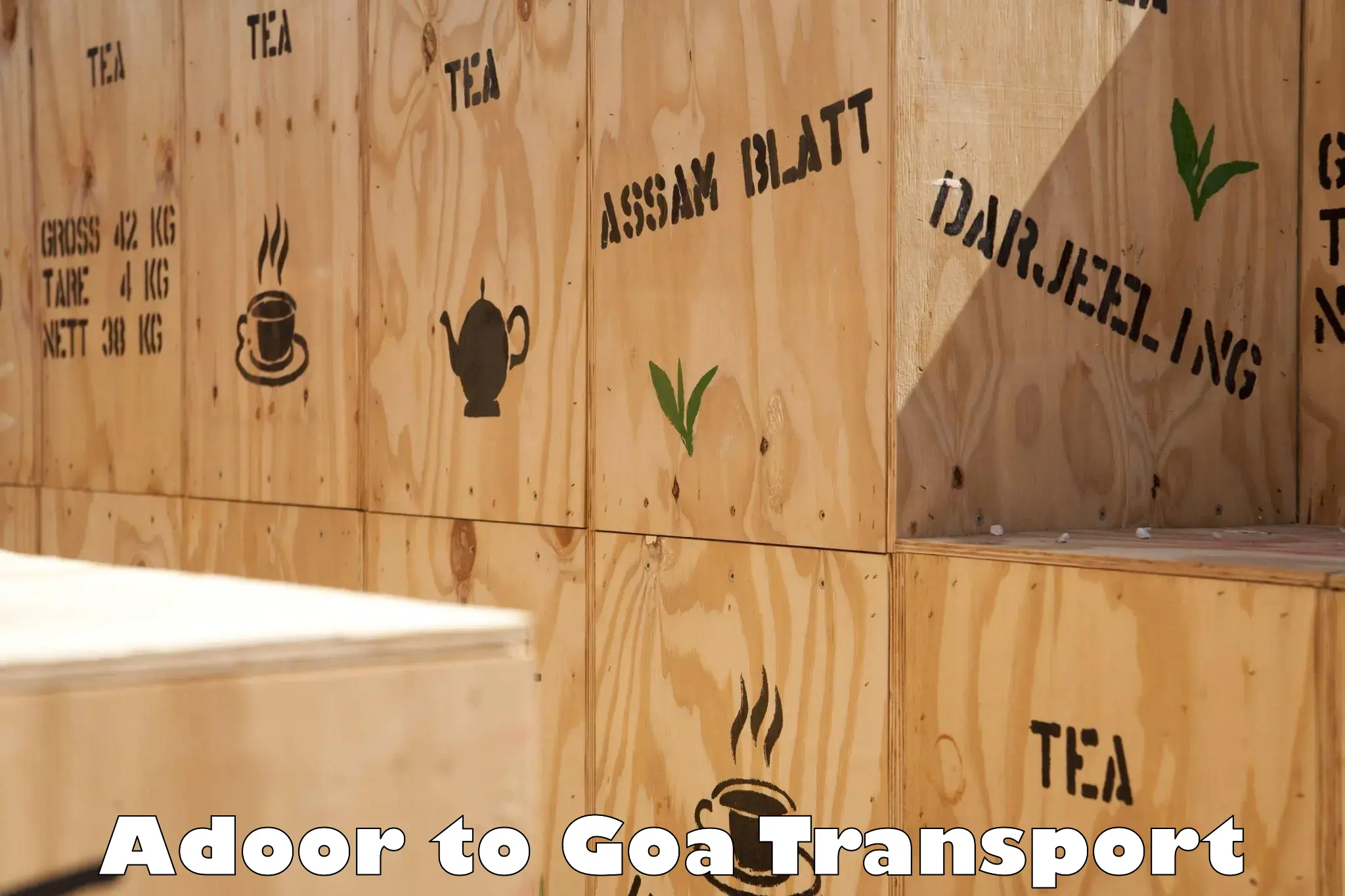 Nearest transport service Adoor to NIT Goa